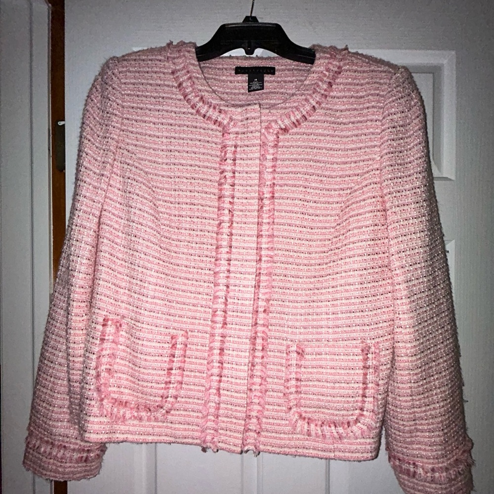 Apostrophe Pink Blazer (zip) with real pockets